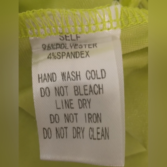 Tic Toc Jules Lime Cut Out Bodycon Mini Dress Green Womens Size Large - Picture 9 of 9